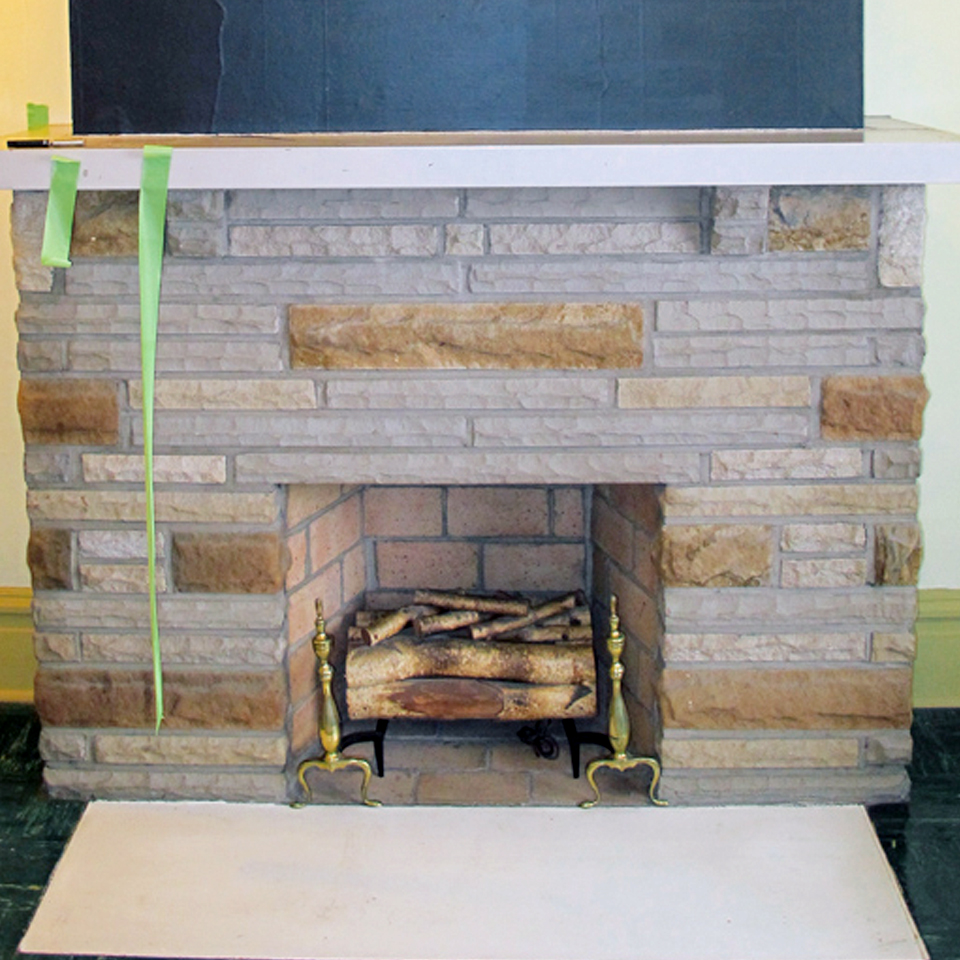 On Painting a Fireplace