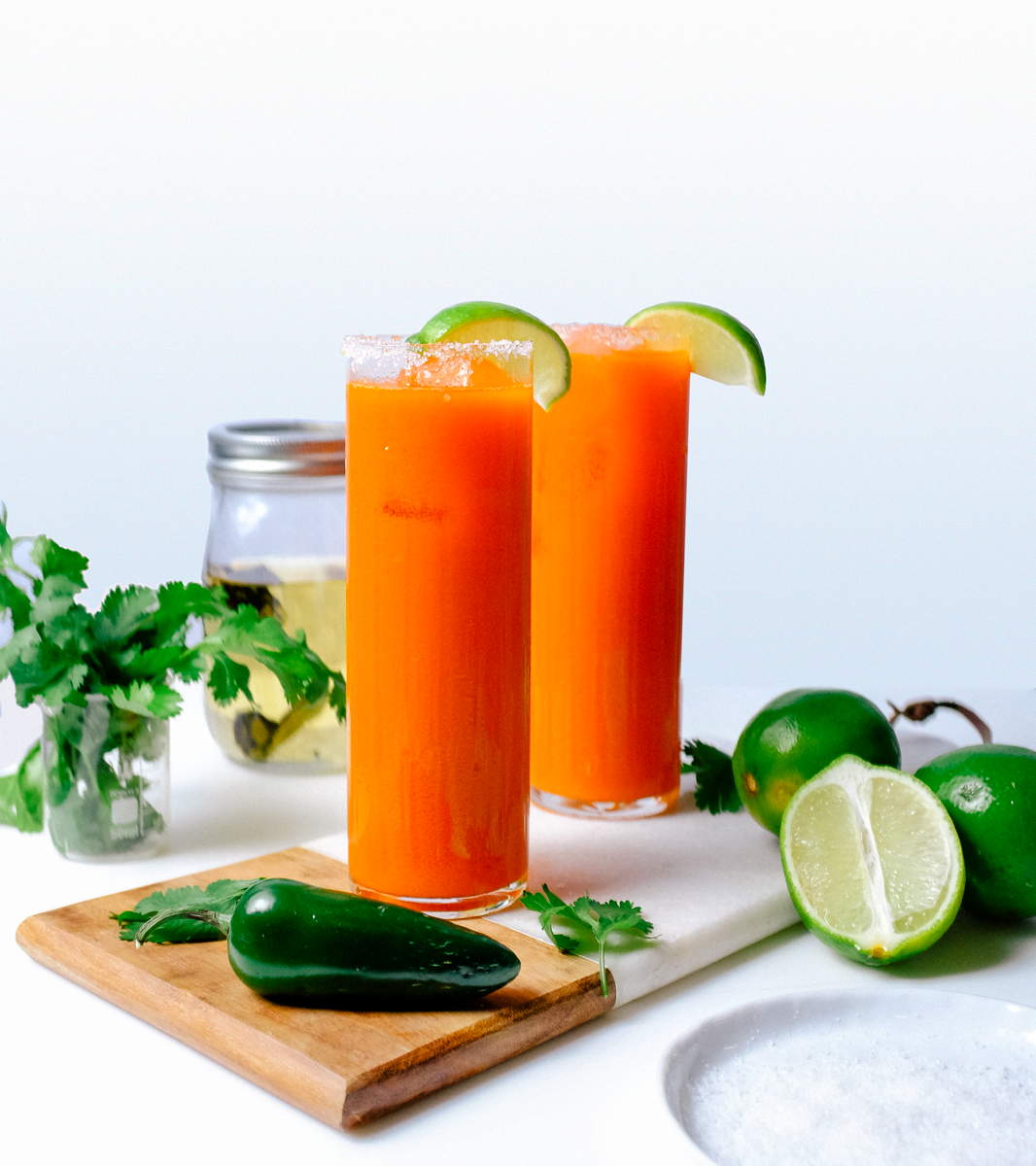 Spicy Carrot Margaritas